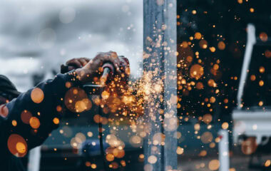 Tradie working sparks